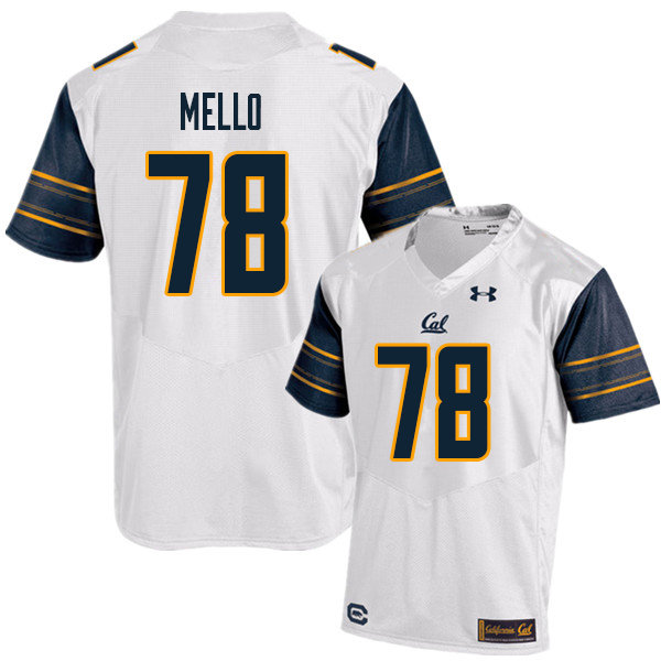 Men #78 Brandon Mello Cal Bears UA College Football Jerseys Sale-White